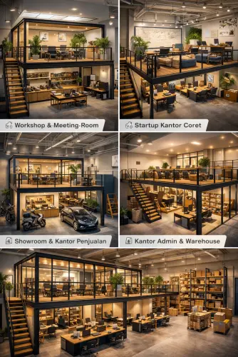 Mezzanine Ruang Kantor di Harapan Indah