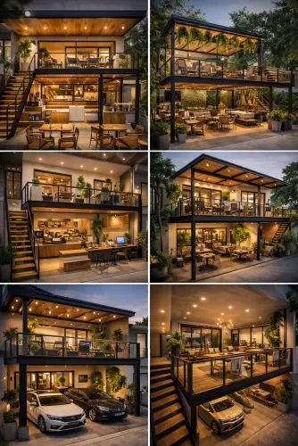 Mezannine Cafe Modern di Harapan Indah